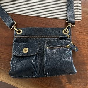 Roots crossbody leather bag